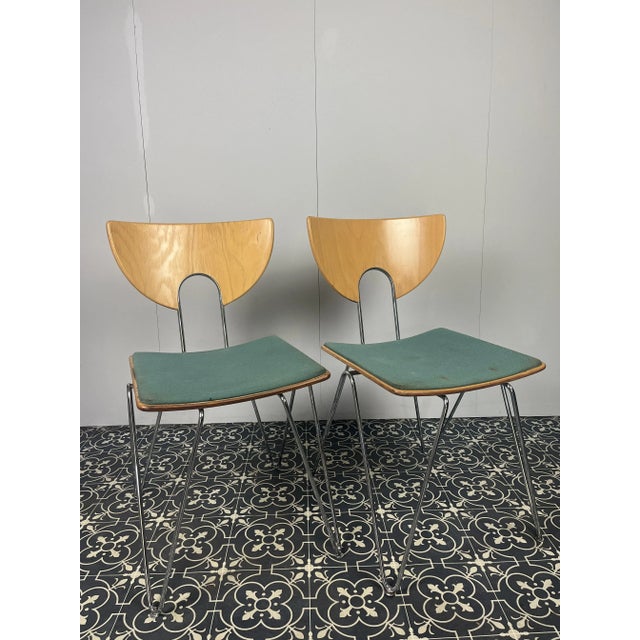 Mikado Dining Chairs by Walter Leeman for Kusch + Co, Set of 2 For Sale - Image 4 of 11
