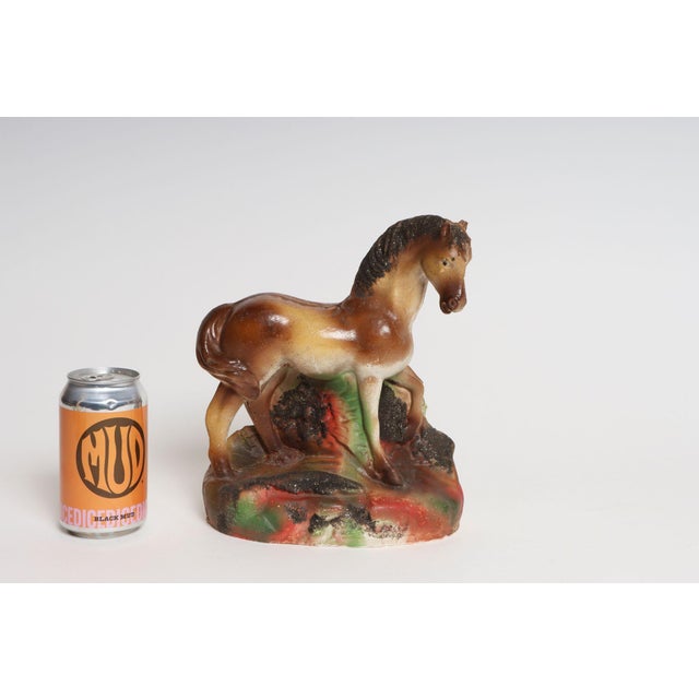 Vintage Painted Chalkware Horse Sculpture / Figurine For Sale In New York - Image 6 of 18