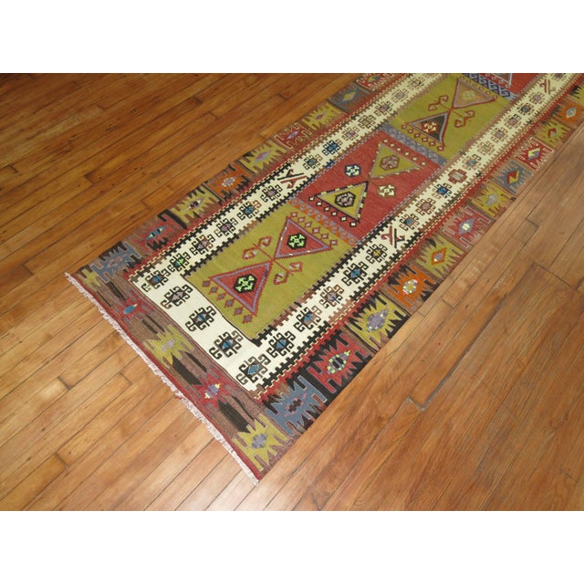 Early 21st Century Antique Kilim Runner For Sale - Image 5 of 6
