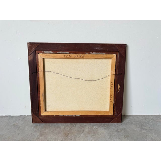 1980s Vintage Still Life Oil on Canvas Painting by Fran Mayer For Sale - Image 12 of 12