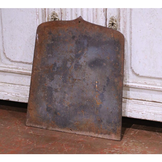 19th Century French Cast Iron Heraldic Wall Hanging Shield Plaque For Sale In Dallas - Image 6 of 6