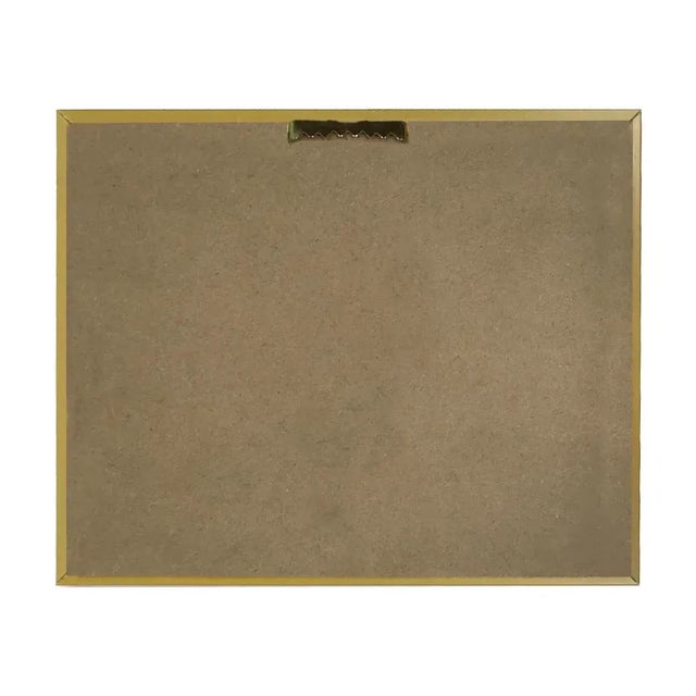 Accurate reproduction of the original oil painting, this image is printed on canvas, mounted to a board and treated with a...