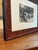 Vintage Hunting Dog Gouache Painting Portrait in Wood Frame For Sale - Image 4 of 4