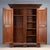 Baroque Style Wardrobe in Walnut-Stained Beech For Sale - Image 3 of 13