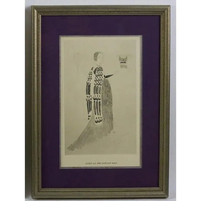 Print Sz: 9"H x 5 1/2"W Frame Sz: 13 1/4"H x 9 1/8"W Plates: (3) Guest at the Capulet Ball/ Paris/ Juliet & Friend To Lady...