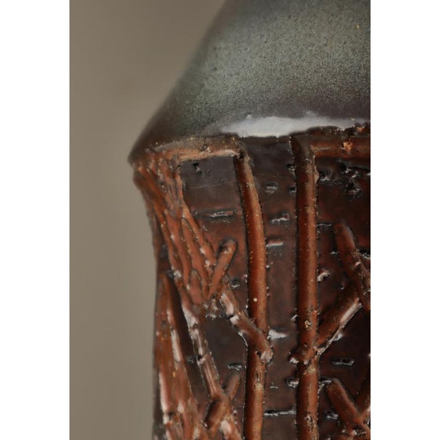 Scandinavian Modern Stoneware Table Lamp from Sejer, 1960s For Sale - Image 9 of 15