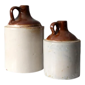 Antique Stoneware Jugs Pair