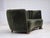 Wood Danish 2-Seater Curved Sofa in Furniture Velour and Oak Wood, 1960s For Sale - Image 7 of 18