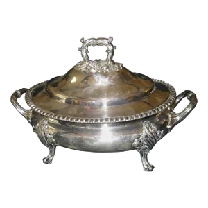 19th century Sheffield Silver Regency Style Tureen Walker, Knowles and Company