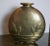 Metal Vintage 1980s Dolbi Cashier Brass Globe Vase With Botanical Relief For Sale - Image 7 of 11