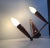 Mid-Century Danish Teak & Brass Double Sconce, 1950s For Sale - Image 4 of 7