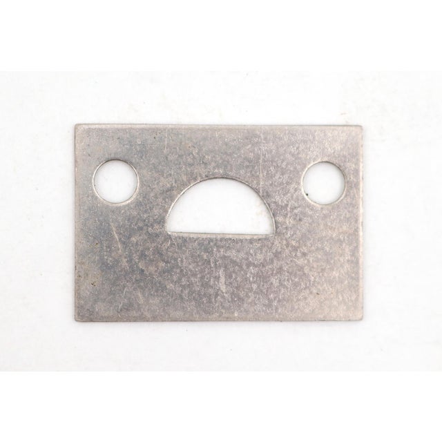 Metal Vintage 8.125 In. Brass Plated Steel Surface Door Bolt For Sale - Image 7 of 7