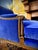 Royal Blue Stamped Early 18th Century Louis XVI Duchesse Brisee Longue Chair French Bergère For Sale - Image 8 of 10