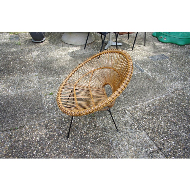 Sun Lounger in Rattan from Abraham and Dirk Jan Roi, France, 1950s For Sale - Image 12 of 13