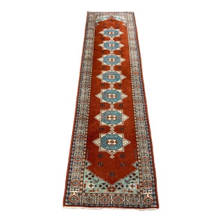 2ft 7in × 9ft Wool Runner For Sale
