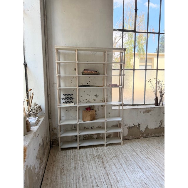 Napoleon White Patinated Bookcase, 1890s For Sale - Image 3 of 18