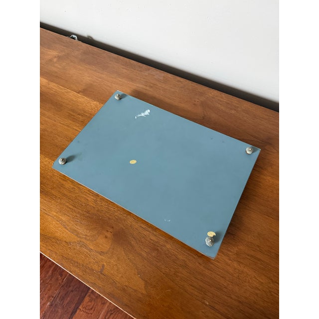 Vintage Glass Mirror and Lucite Vanity Tray For Sale - Image 11 of 12