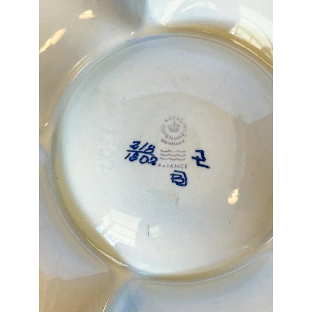 Ceramic 1960s Mid Century Royal Copenhagen Denmark Berte Jessen Fajance Segmented Platter For Sale - Image 7 of 7