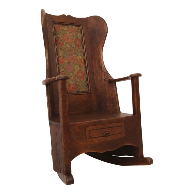 Antique English Lambing Chair, 1890s For Sale
