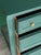 Mid-century forrest green high gloss lacquered desk of four drawers This is a lovely desk of four drawers with dovetails...