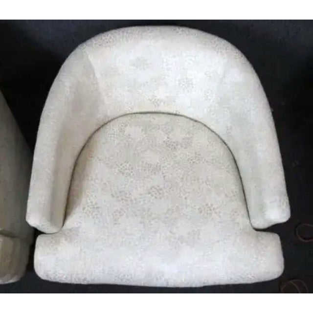 Mid 20th Century Pair of Mid-Century White Lounge Chairs For Sale - Image 5 of 11
