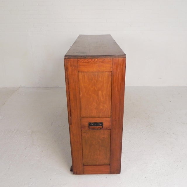 Pine School Chart Cabinet, 1930s For Sale - Image 4 of 18