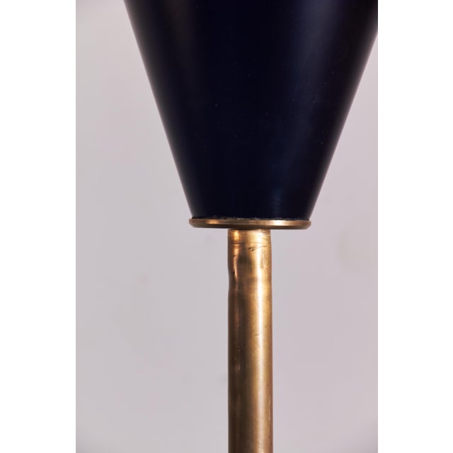Mid-Century Brass and Marble Floor Lamp attributed to Ostuni for Oluce, 1950s For Sale - Image 11 of 13
