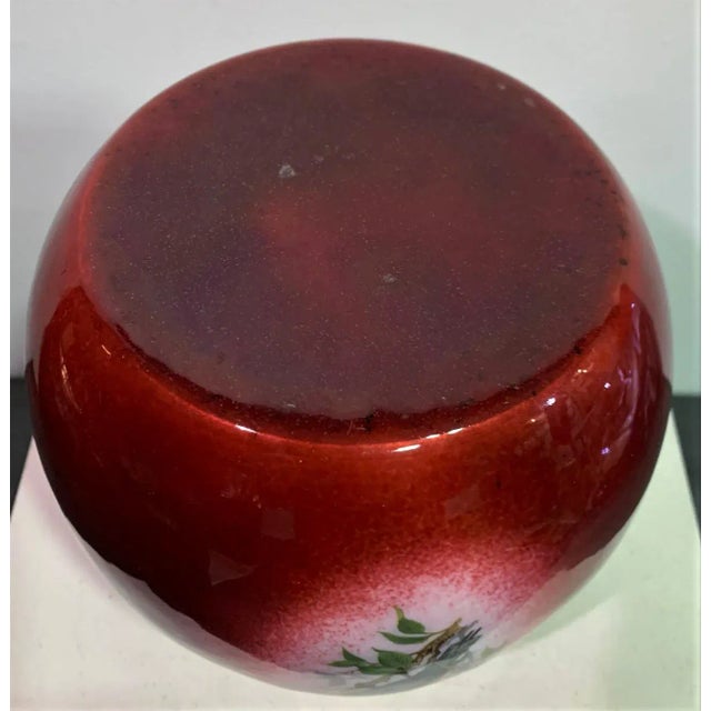 Antique Silver Enameled Vase For Sale - Image 5 of 6