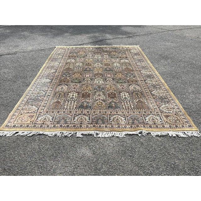 Gray Large Country House Rug in Wool For Sale - Image 8 of 13
