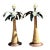 Vintage Palm Tree Lamps - A Pair For Sale