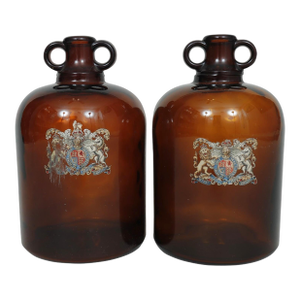 British World War 1 Era Demijohns, a Pair