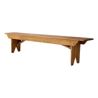 Antique Primitive Farmhouse Bench For Sale