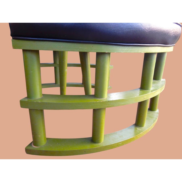 Green Late 20th Century Four Piece Ottoman For Sale - Image 8 of 10