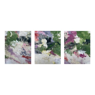 Canopy Abstract Set of 3 — Contemporary Meditative Abstracts by Mary Elizabeth Marvin For Sale