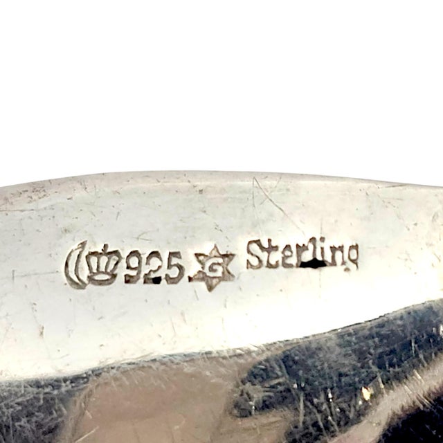 Mid 20th Century Jacob Grimminger Mid-Century German Sterling Silver and Hardwood Serving Set For Sale - Image 9 of 9