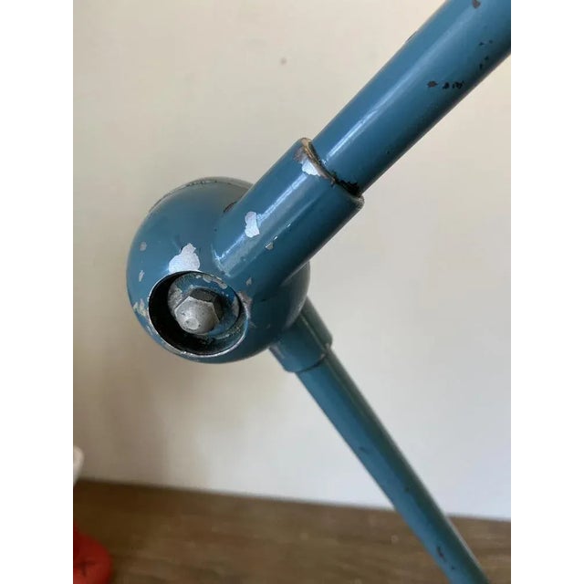 Blue Industrial Desk Lamp from Jieldé, 1950s For Sale - Image 8 of 13