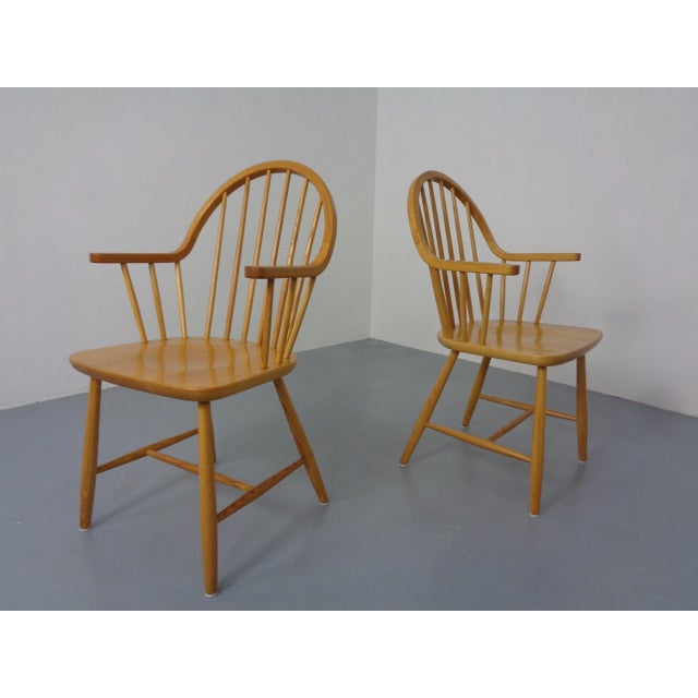 Oak Armchairs by Erik Ole Jørgensen for Tarm Stole Møbelfabrik, Denmark, 1960s, Set of 2 For Sale - Image 17 of 17