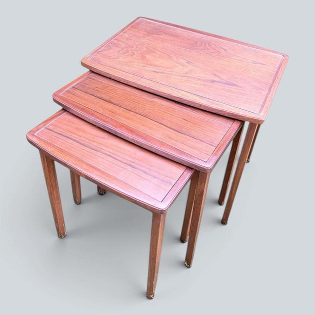 Vintage Teak Nesting Tables by Richard Hornby, 1960s, Set of 3 For Sale - Image 6 of 9