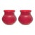 Kenneth Ludwig Chicago Red Glass Vase (Set of 2) For Sale - Image 4 of 4