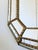 1980s Large Vintage Spanish Venetian Style Rectangular Brass Wall Mirror – Gold Hollywood Regency, 1980s For Sale - Image 5 of 12
