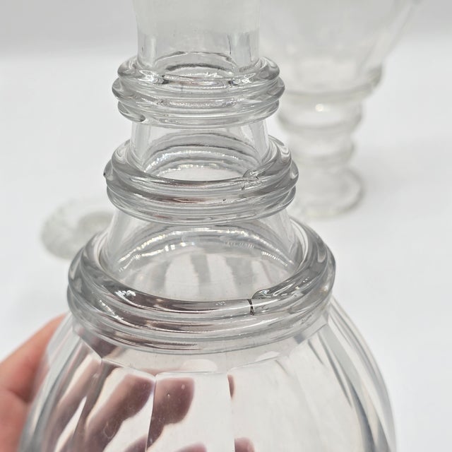 Early 19th Century Antique Georgian Crystal Decanters For Sale - Image 5 of 8