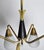 Metal Scandinavian Ceiling Lamp in Brass and Opaline Glass, 1950s For Sale - Image 7 of 14