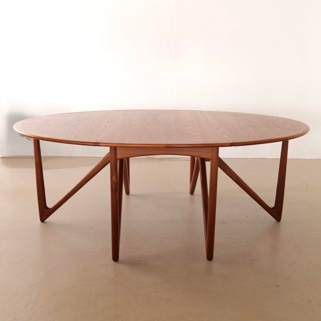 Brown Teak Dining Table by Kurt Ostervig & Carl Madsen for P. Jeppesen Møbelfabrik, 1960s For Sale - Image 8 of 12