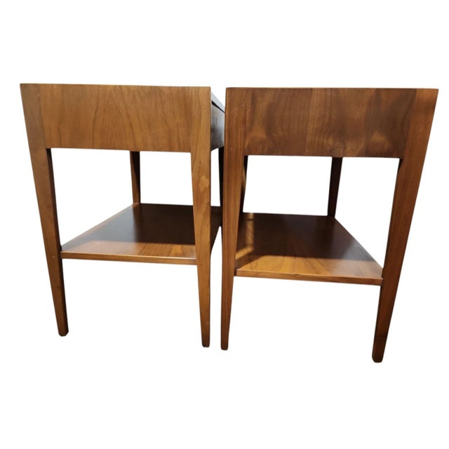 Wood 1960s Mid Century Modern Jack Cartwright for Founders Furniture Nightstands - A Pair For Sale - Image 7 of 9