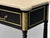 Black Maison Jansen Attr, Hollywood Regency, Satin Black Mahogany, Large Console Table For Sale - Image 8 of 12
