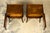 Pair of French Art Deco Mahogany and Burl Wood Nightstands, 1930s For Sale - Image 4 of 17