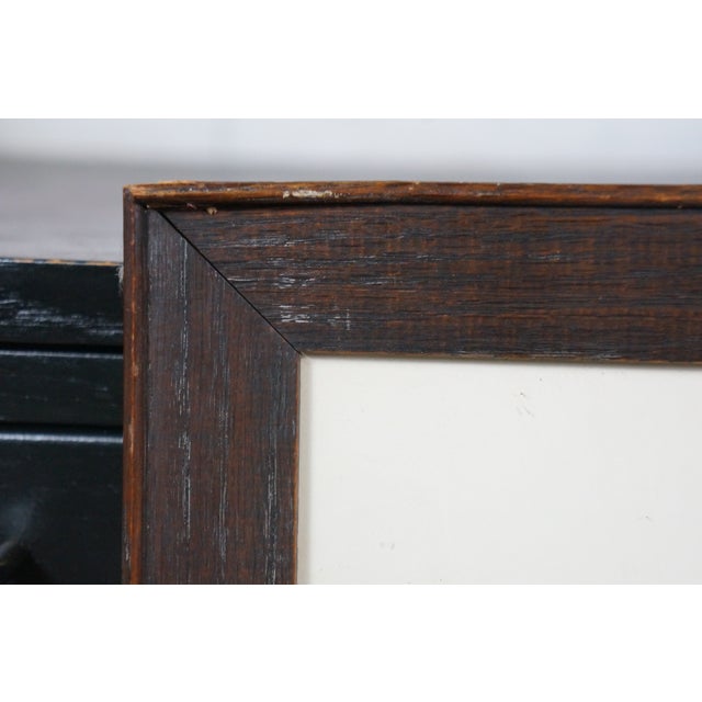 Brown Antique Ernest Christian Rost Country Road Church Winter Landscape Etching 35" For Sale - Image 8 of 10