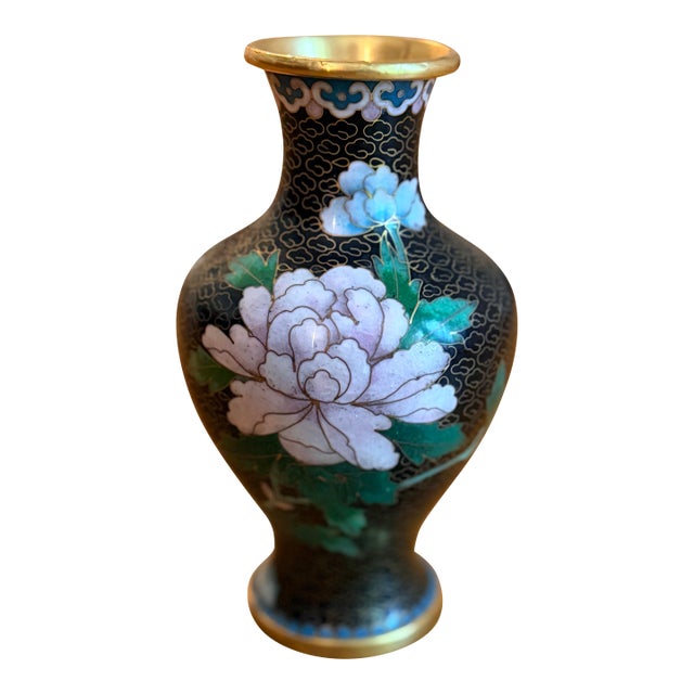 Vintage Chinese Cloisonné Vase For Sale