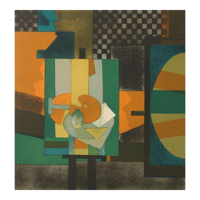 Andre Minaux Original Lithograph 1968 Signed & Numbered For Sale