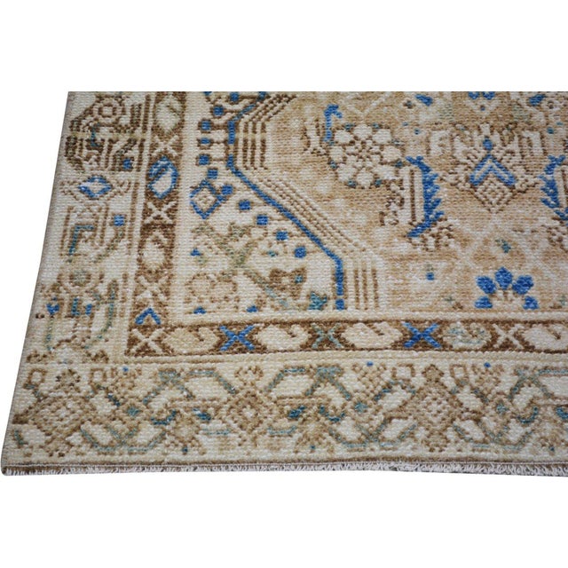 Turkish Vintage Turkish Anatolian Hand Knotted Wool Rug, 3'x9'7'' For Sale - Image 3 of 5